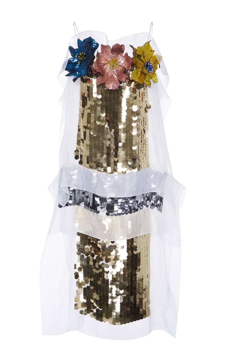 Christopher Kane All Over Sequin Midi Dress