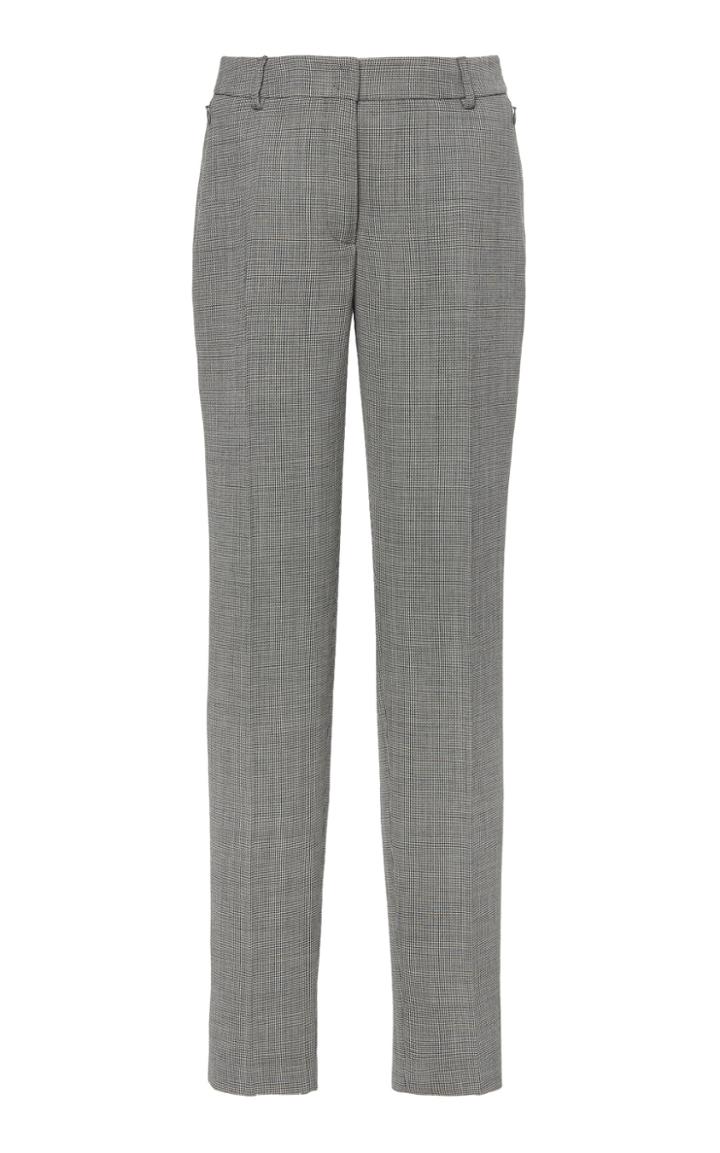 Akris Double Face Wool Houndstooth Pants