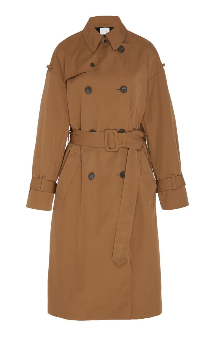 Vince Coated Gabardine Trench Coat