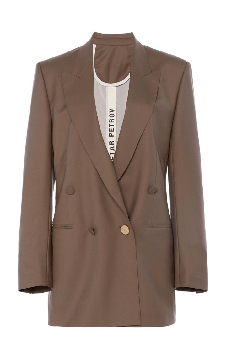 Petar Petrov Janick Double-breasted Wool Blazer
