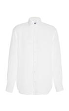 Frescobol Carioca Slim-fit Linen Button-up Shirt Size: M