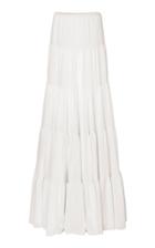 Gabriela Hearst Mariela Wool And Cashmere Blend Tiered Maxi Skirt