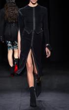 Mugler Midi Stretch Crepe Hook Dress
