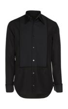 Maison Margiela Raw-trim Cotton-poplin Tuxedo Shirt