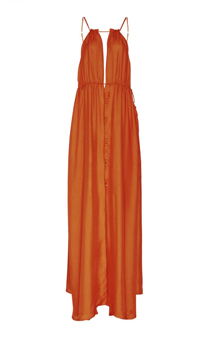 Cult Gaia Agatha Silk Maxi Dress Size: S