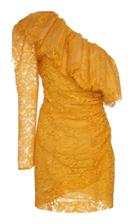 Dundas One Shoulder Cotton Lace Mini Dress