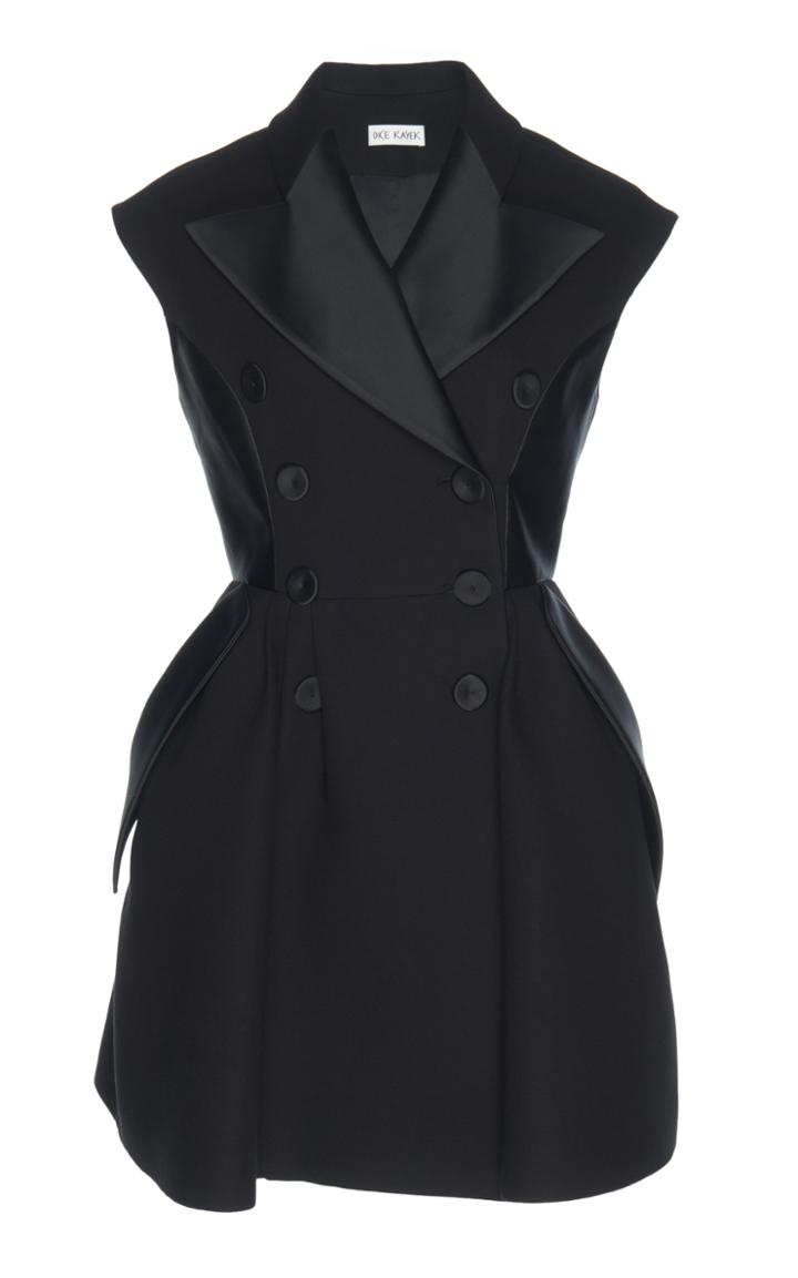 Dice Kayek Black Double Breasted Vest