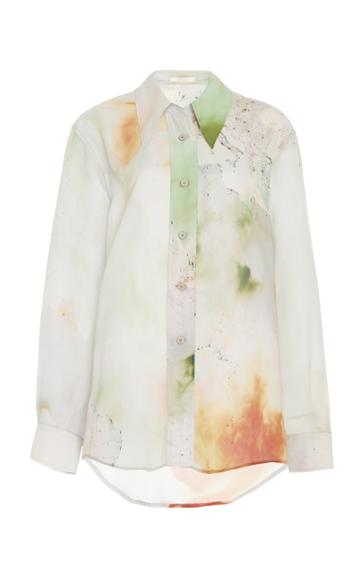 Low Classic Printed Chiffon Shirt