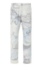 The Elder Statesman Ao Digi Printed Cotton Fleece Pants