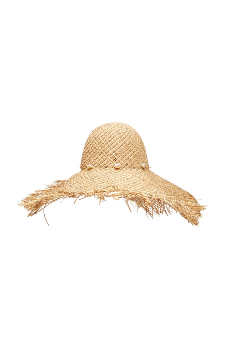 Avenue Fitzgerald Frayed Straw Hat