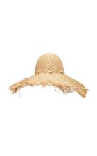 Avenue Fitzgerald Frayed Straw Hat