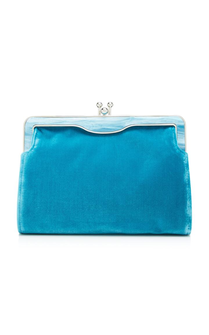 Edie Parker Aliza Velvet Bag