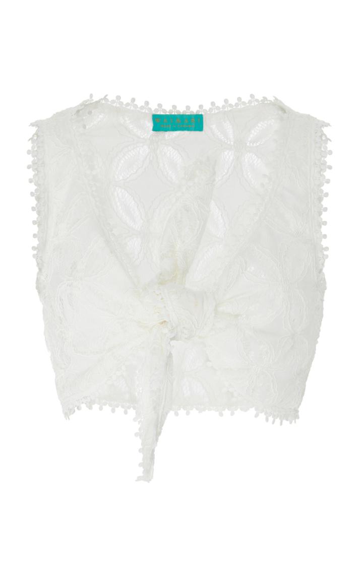 Waimari Noemi Lace Crop Top