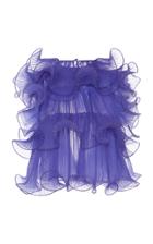 Moda Operandi Alberta Ferretti Ruffled Silk Top