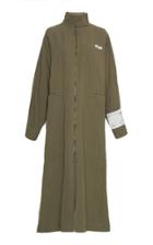 Off-white C/o Virgil Abloh Mock Neck Canvas Rain Coat