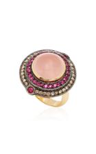 Dorion Soares 18k Gold And Pink Quartz Ring