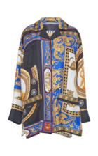 Versace Silk Twill Oversized Shirt