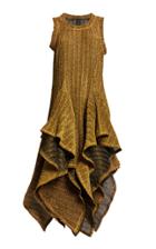 Romance Was Born Opal Metal Frill Tank Dress