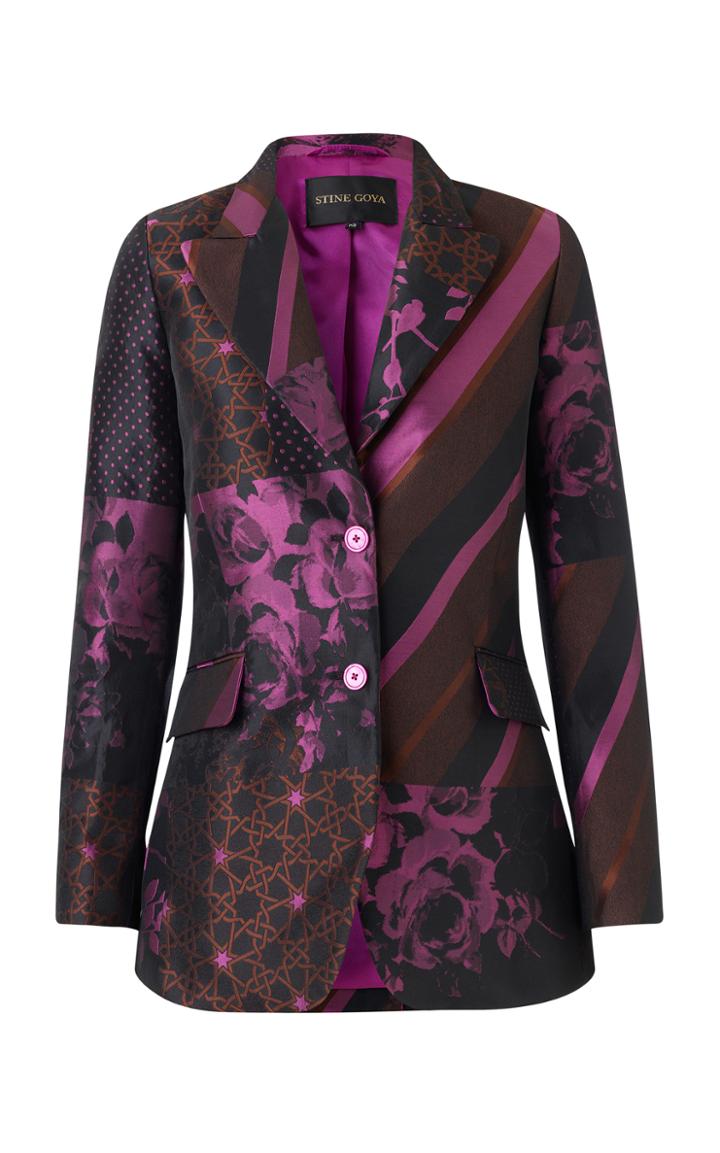 Stine Goya Iris Printed Blazer Jacket