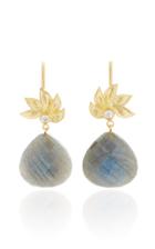 Jamie Wolf 18k Gold Labradorite And Diamond Earrings