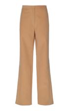 Jil Sander Slit-detailed Crepe Straight-leg Pants