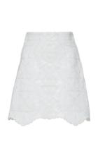 Off-white C/o Virgil Abloh Leather Macram Mini Skirt