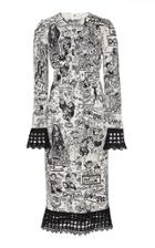 Dolce & Gabbana Sketch Print Midi Dress