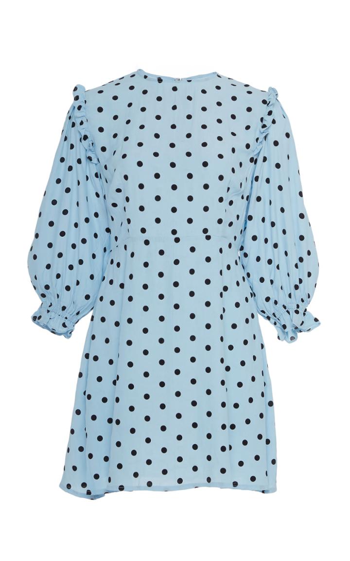 Faithfull The Brand Edwina Polka Dot Print Dress