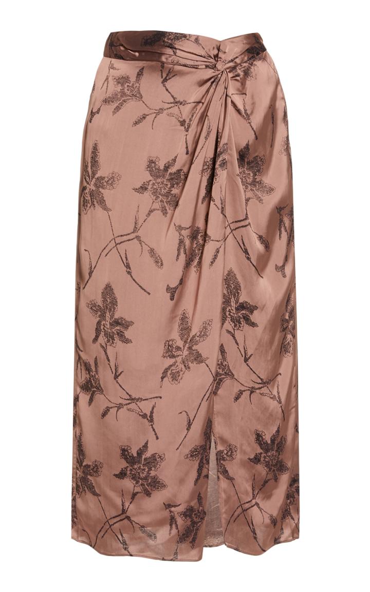 Moda Operandi Vince Iris Twist-accent Satin Skirt