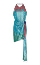 Markarian Marlene Ombre Sequin-embellished Lame Mini Dress