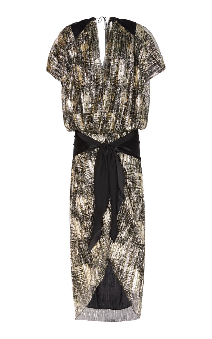 Moda Operandi Rodarte Satin-detailed Lam Dress Size: Xs/s