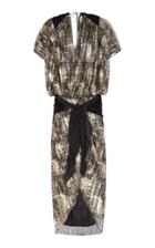 Moda Operandi Rodarte Satin-detailed Lam Dress Size: Xs/s