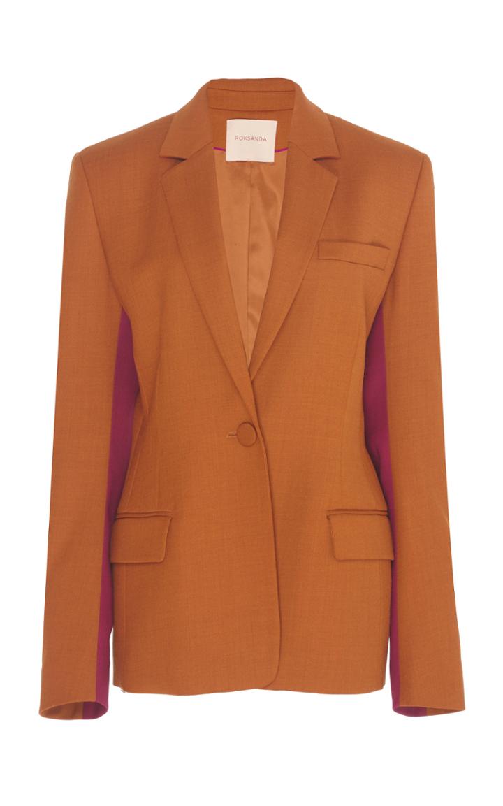 Roksanda Loa Two-tone Ponte Blazer