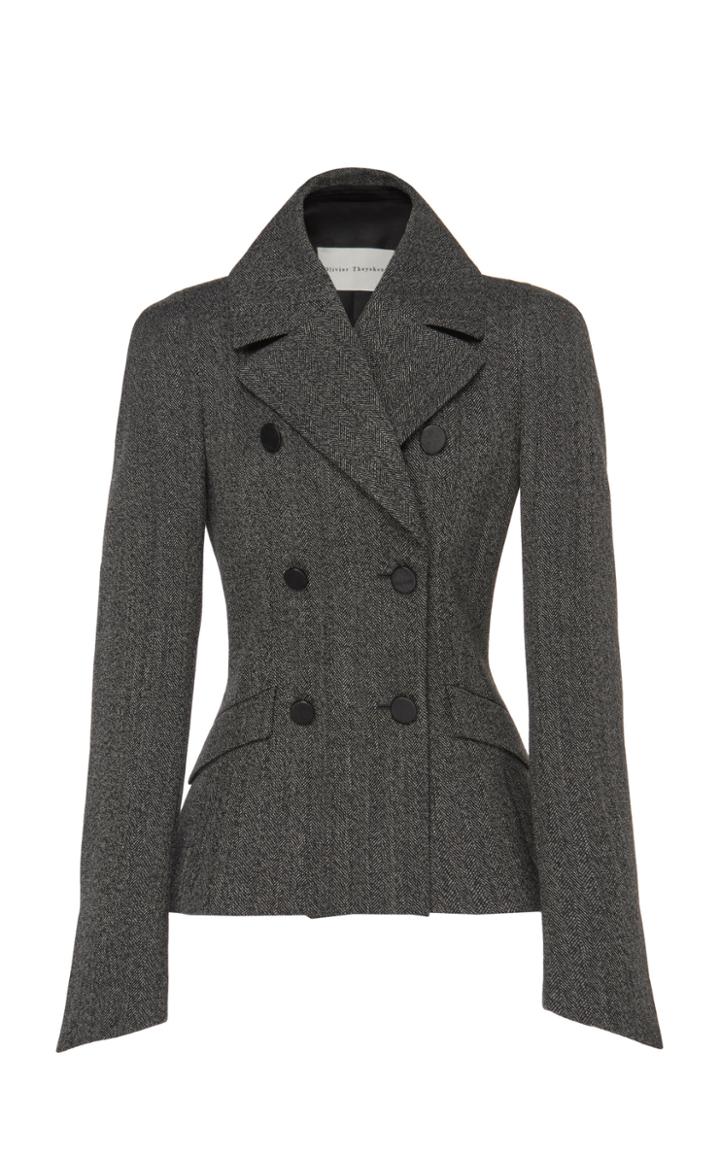 Olivier Theyskens Tymon Double-breasted Wool Blazer