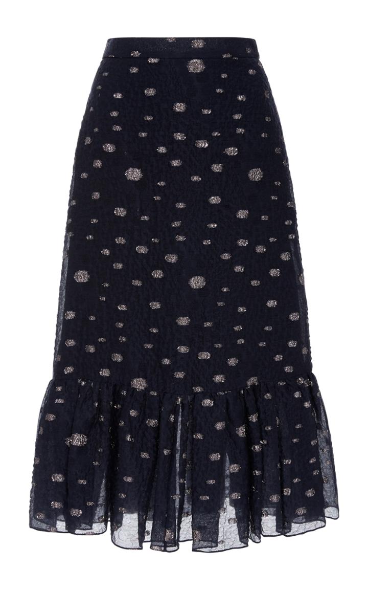 Prabal Gurung Flared Polka Dot Skirt