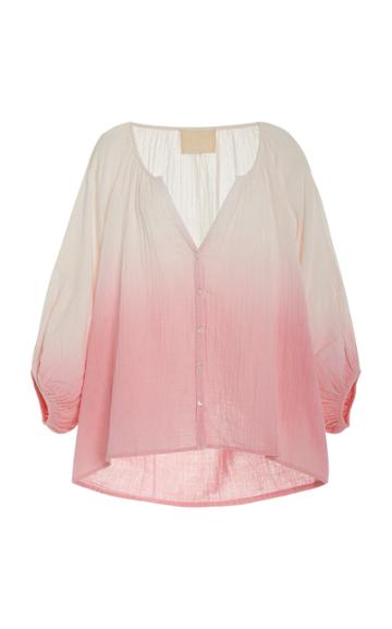 Anaak Nira Cotton Peasant Blouse