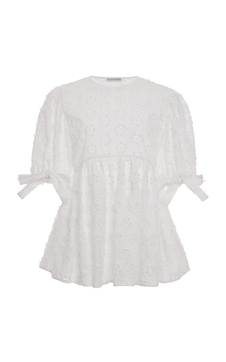 Moda Operandi Cecilie Bahnsen Hanisha Cotton-broderie Blouse