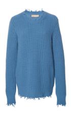 Michael Kors Collection Distressed Shaker Pullover