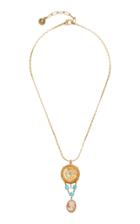 Lulu Frost Cameo/turq Necklace