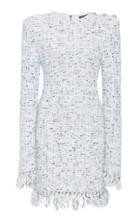 Balmain Fringe Tweed Mini Dress