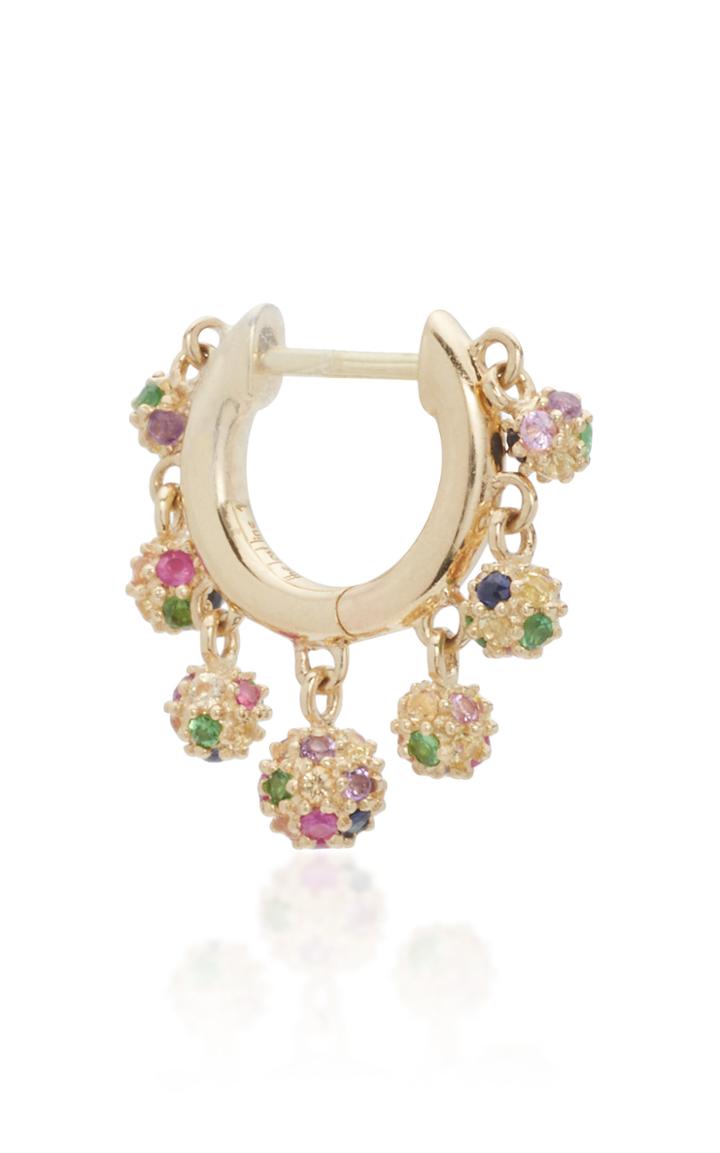 The Last Line 14k Gold And Multi-stone Earring