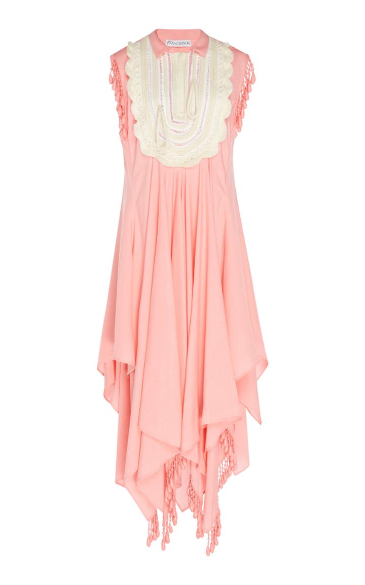 Jw Anderson Maxi Cupro Bib Dress