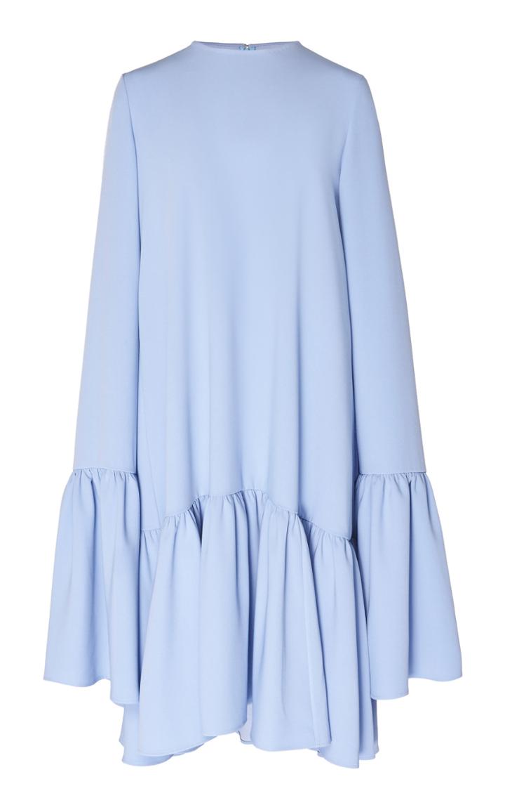 Huishan Zhang Hailey Drop Waist Cape Dress