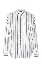 Atm Stripe Cotton Boyfriend Shirt