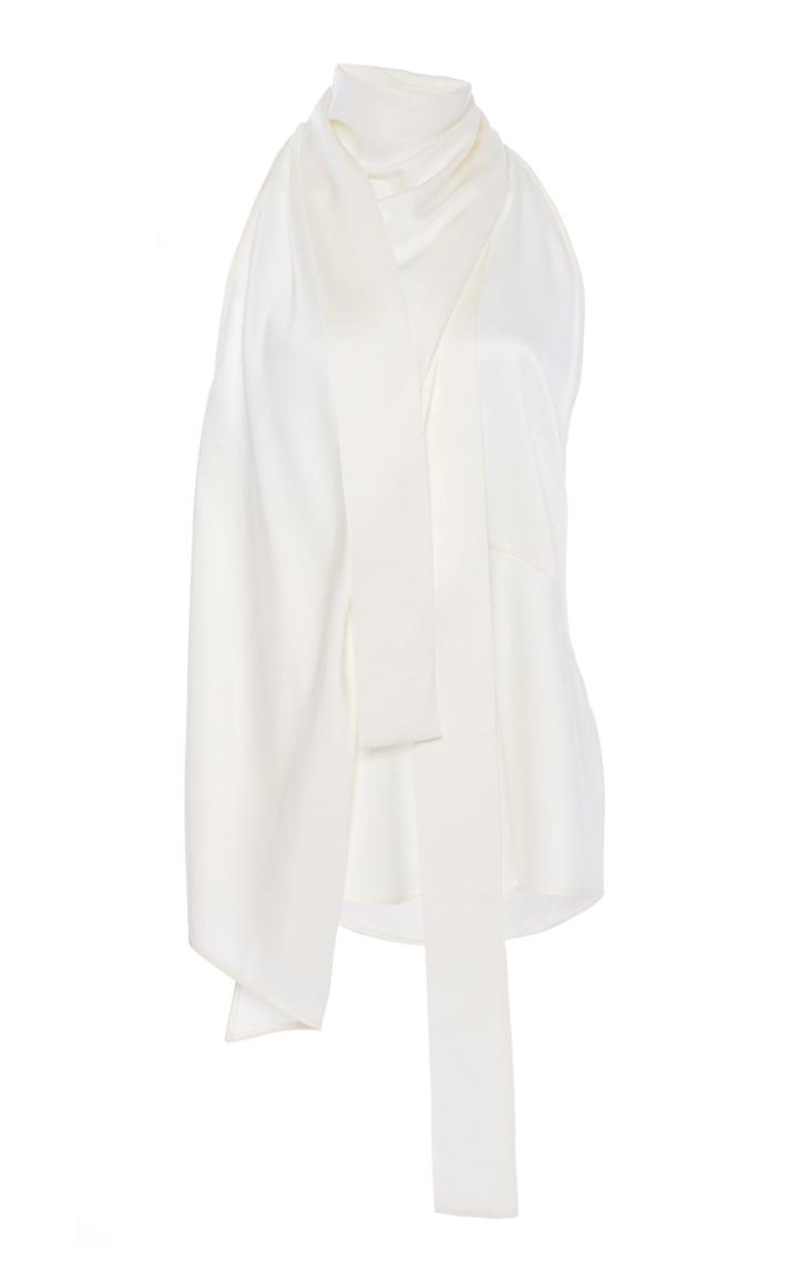 Moda Operandi Petar Petrov Cian Sleeveless Silk Turtleneck Top Size: 34