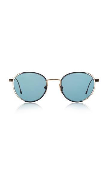 Thom Browne Sun Round Gold-tone Metal Sunglasses
