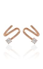 Anita Ko 18k Gold And Diamond Coil Earrings
