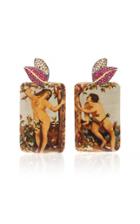 Silvia Furmanovich Marquetry Adam & Eve Earrings