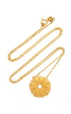 Crysellas Urchinia 14k Yellow Gold Necklace