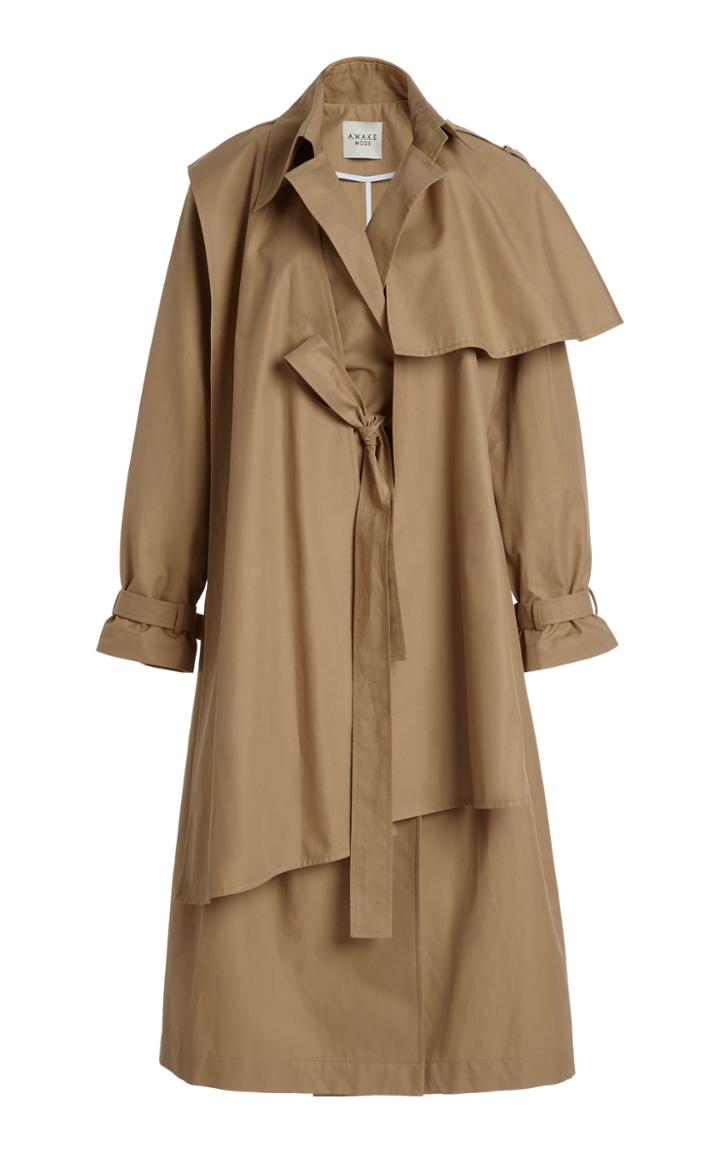 Moda Operandi A.w.a.k.e. Mode Oversized Cotton Trench Coat